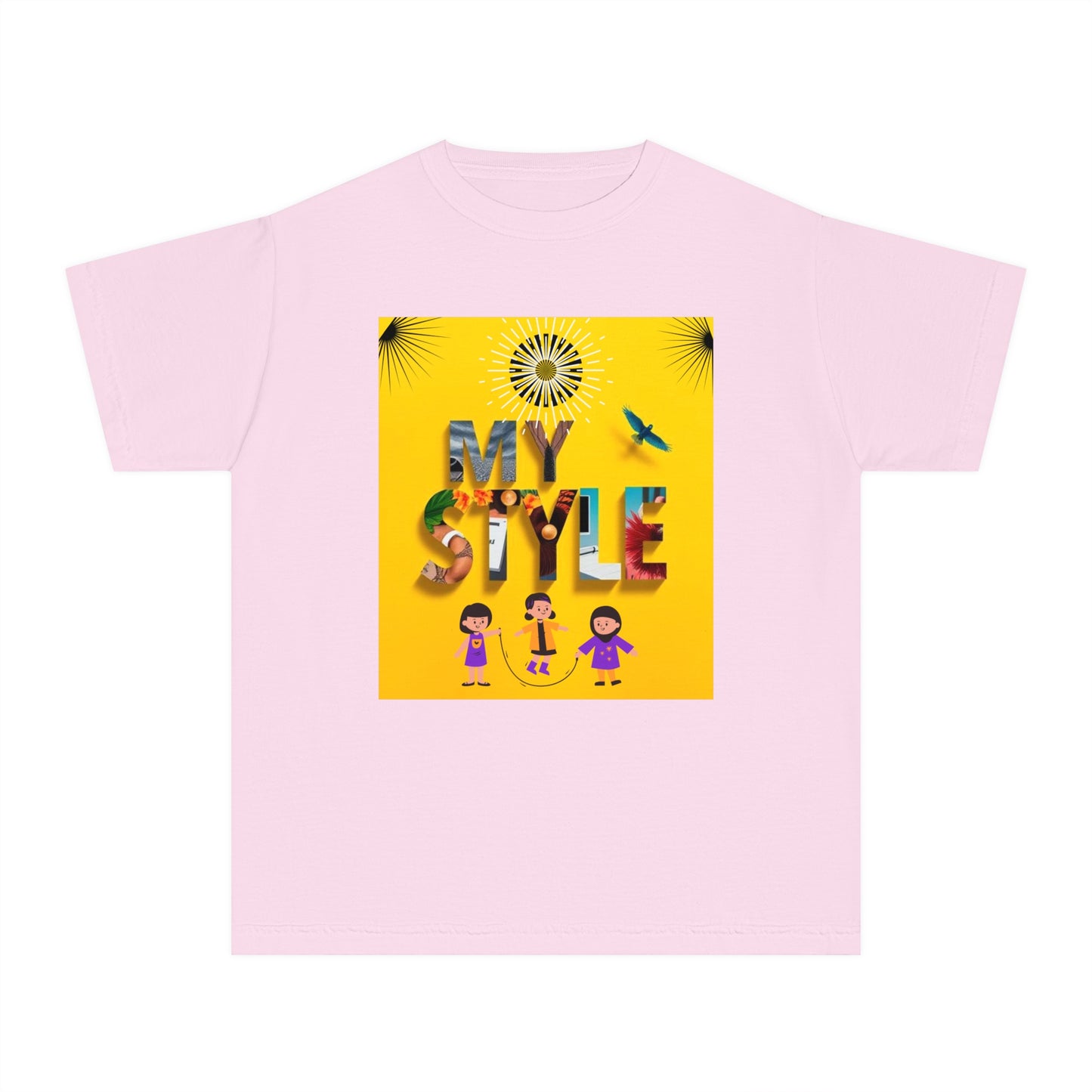 Youth Midweight Tee | Colorful Graphic Design