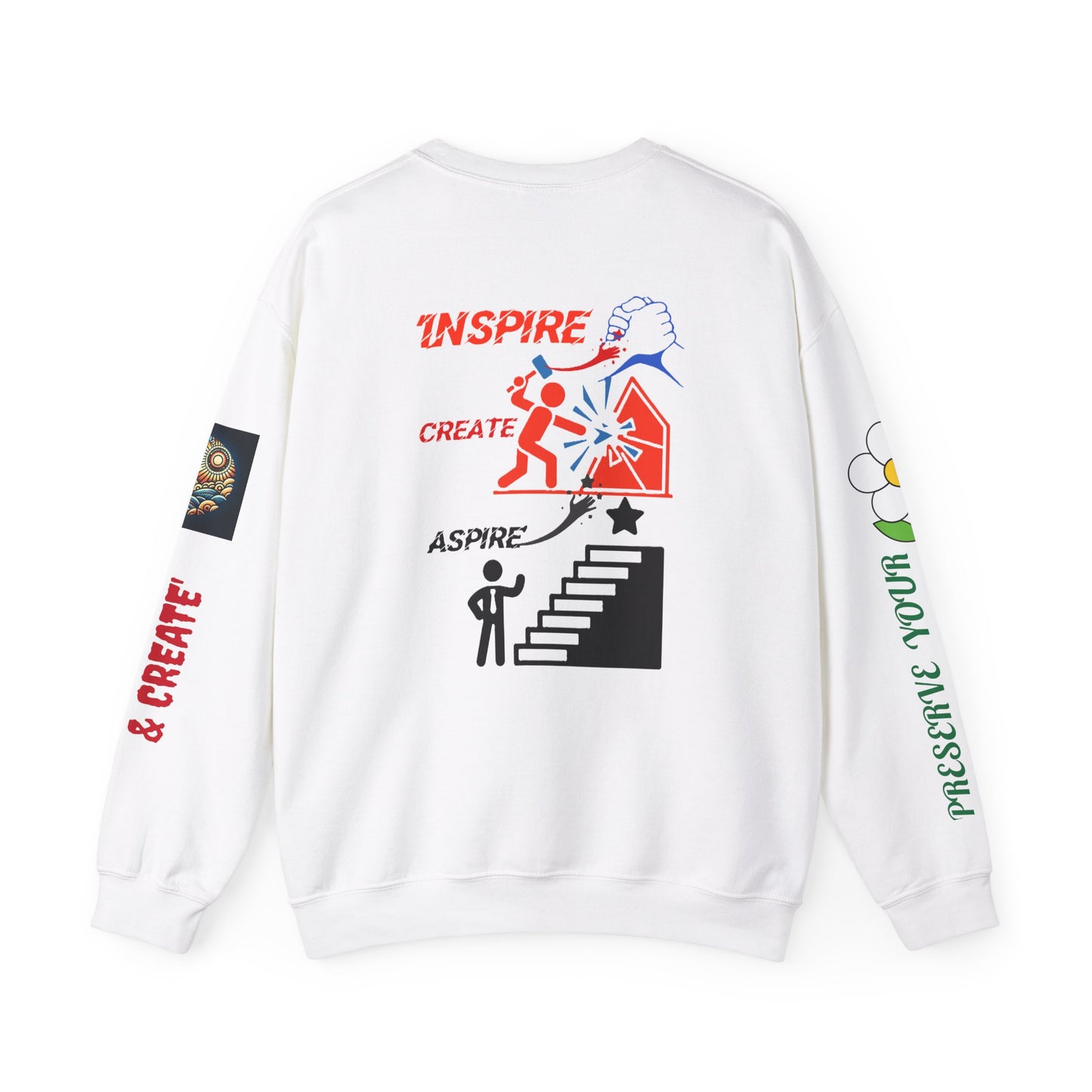 Unisex Heavy Blend™ Crewneck Sweatshirt | Youth Inspiring Graphic Design