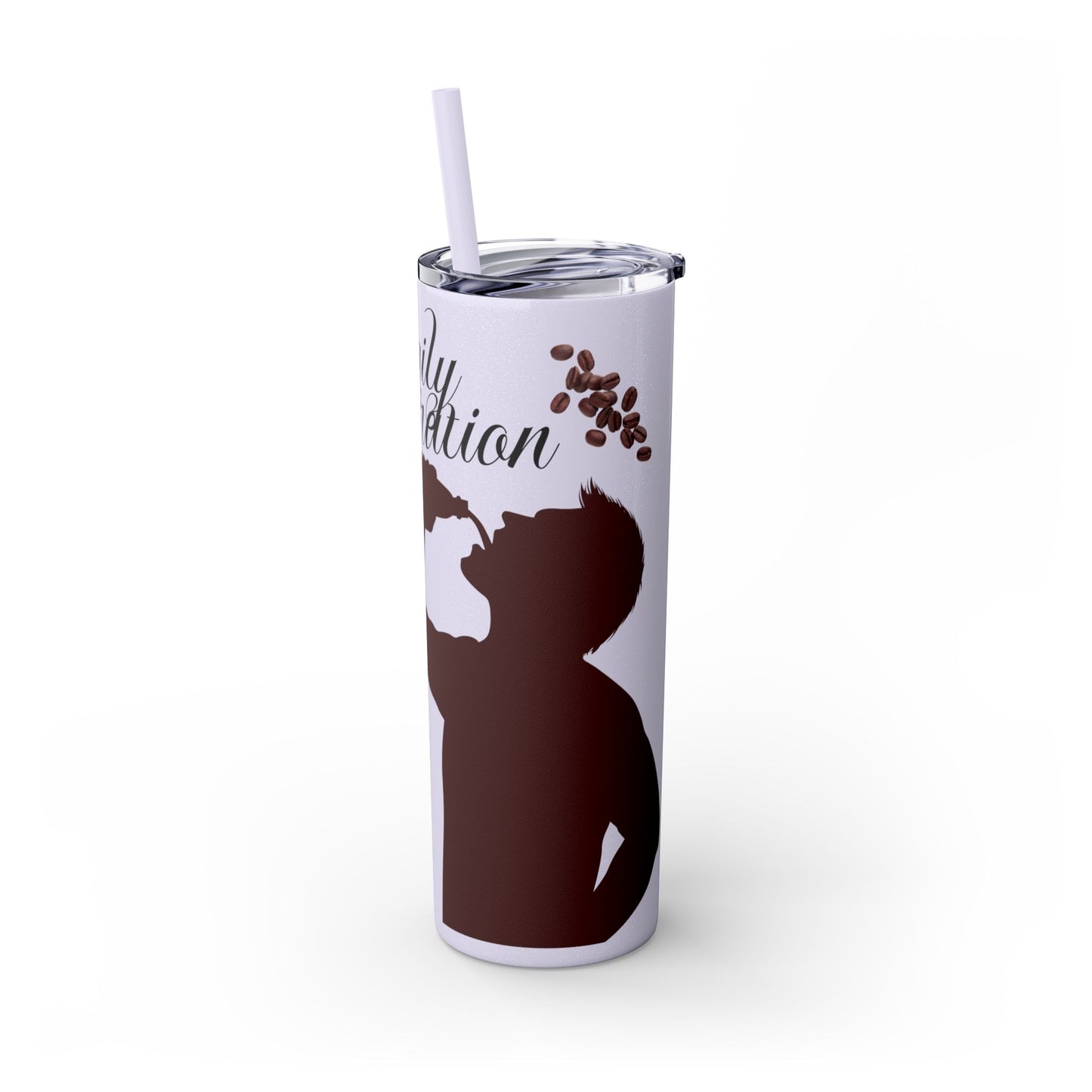 Skinny Tumbler with Straw, 20oz | Aesthetic Graphic Design