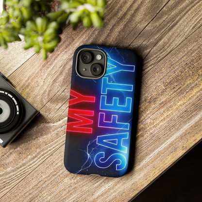 Vibrant Phone Case: 'MY SAFETY' Design for Protection and Style