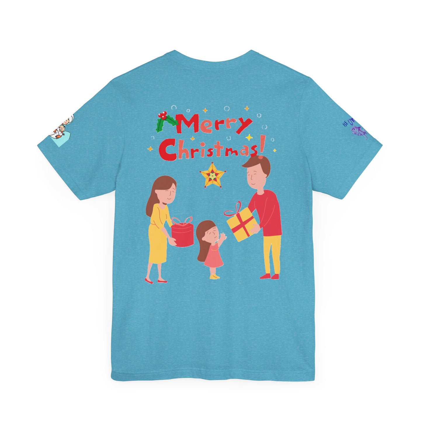 Merry Christmas Unisex Tee | Unique Graphic for Holiday by Artify Wear, OZAN Digital