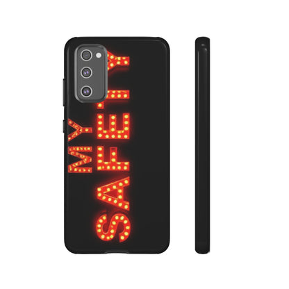 Vibrant Phone Case: 'MY SAFETY' Design for Protection and Style