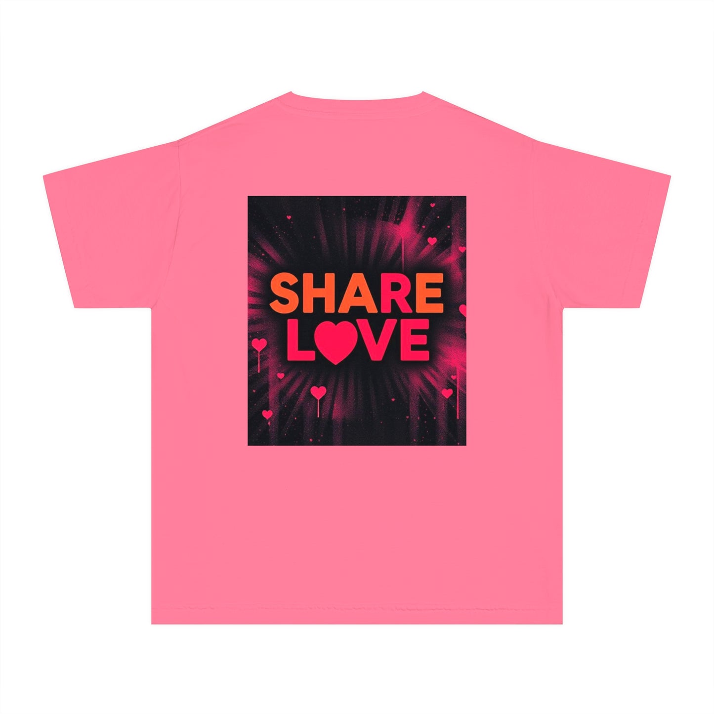 Youth Midweight Tee - "PET" and "SHARE LOVE" Design - Perfect for Pet Lovers and Everyday Joy