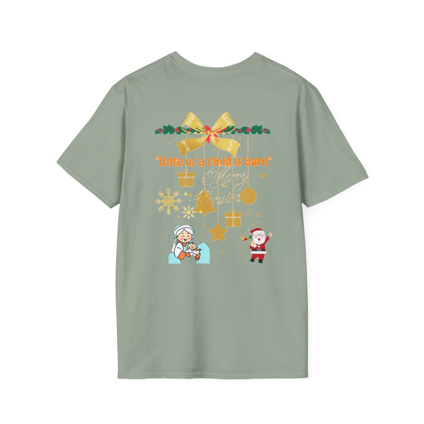 "Festive Christmas Unisex Softstyle T-Shirt | Exclusive Artify Design Holiday Apparel"