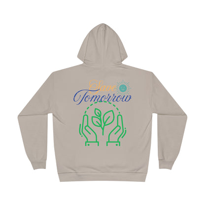 Sustainable Unisex Pullover Hoodie | 'Think Eco, Save Tomorrow' Eco-Friendly Design