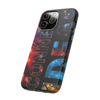 Vibrant Phone Case: 'CONNECT IDEAS' Design for Protection and Style