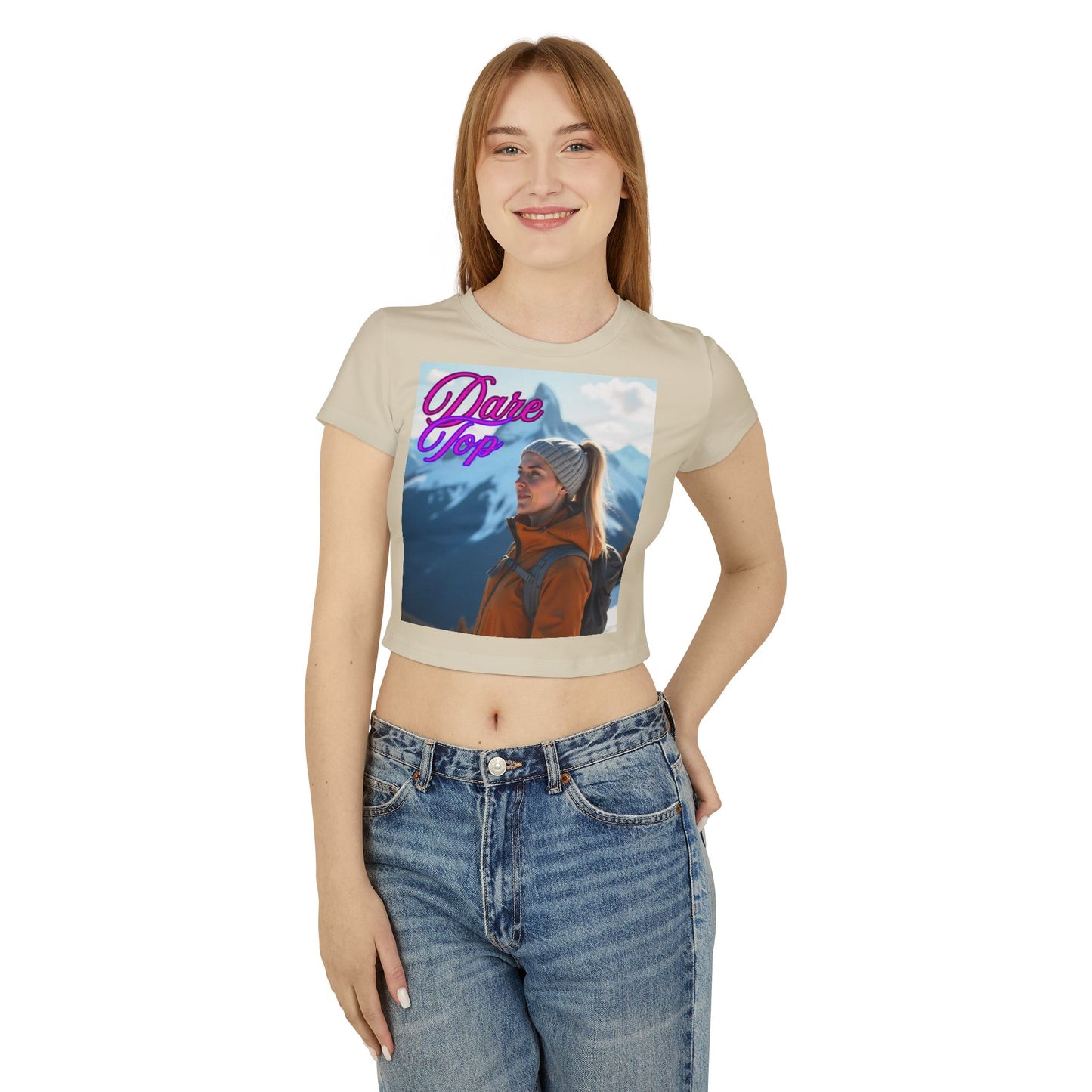 Women's Baby Tee - Trendy Graphic Tee for Young Adults | Dare Top & Viral Vibes