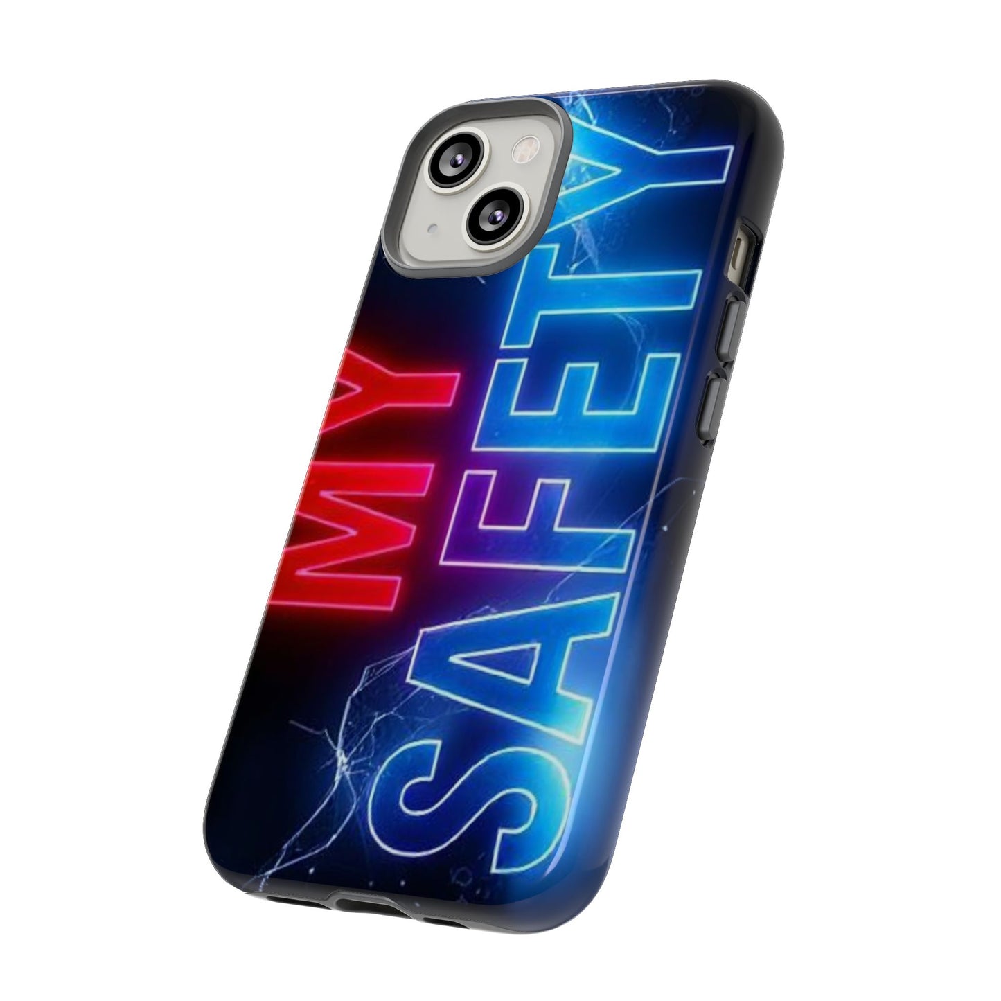 Vibrant Phone Case: 'MY SAFETY' Design for Protection and Style