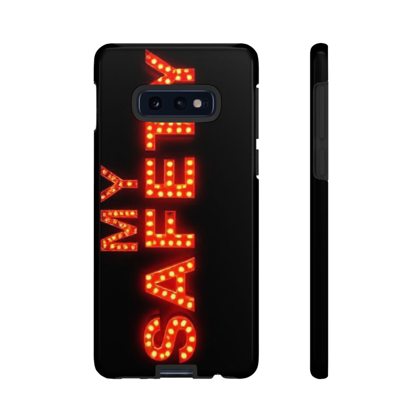 Vibrant Phone Case: 'MY SAFETY' Design for Protection and Style