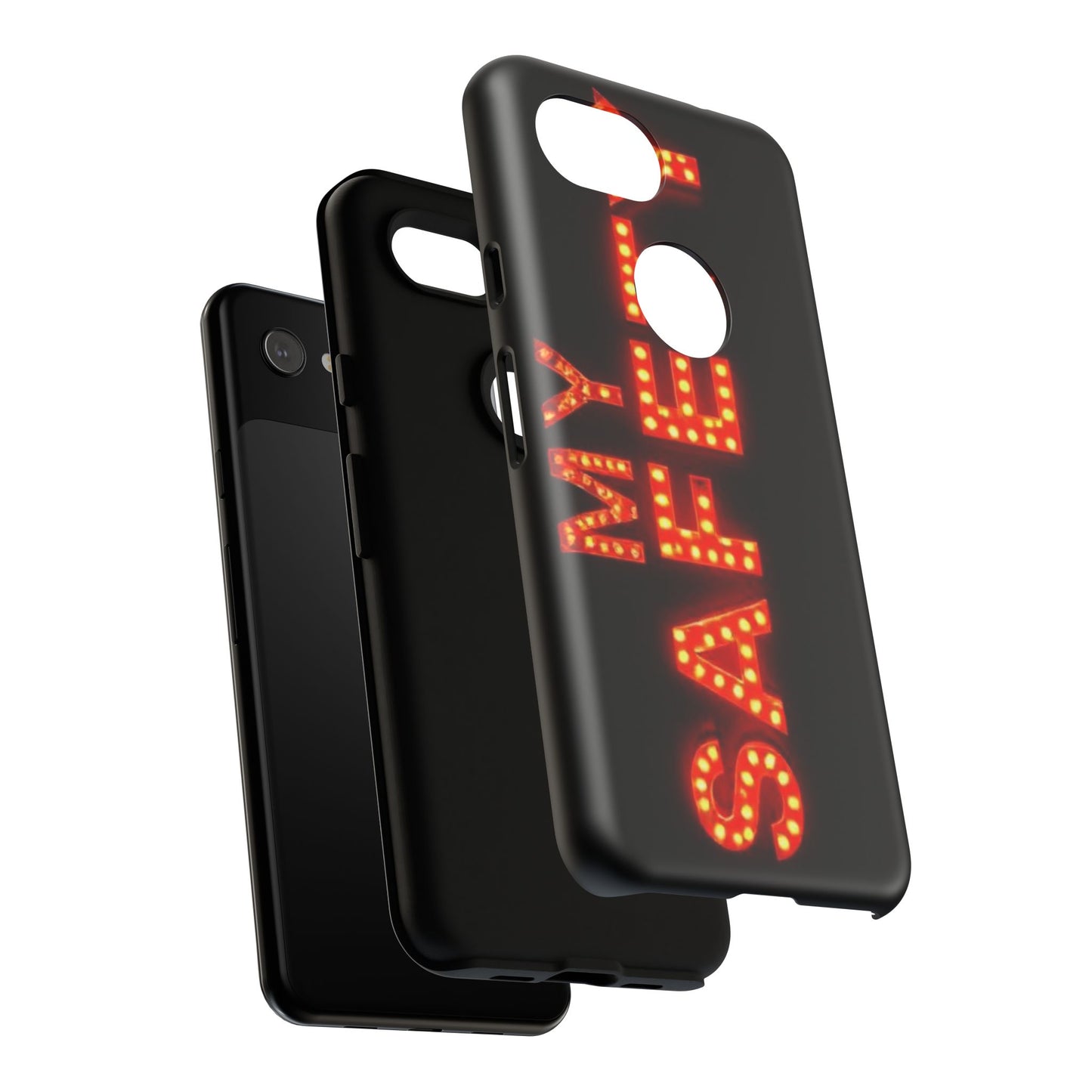 Vibrant Phone Case: 'MY SAFETY' Design for Protection and Style