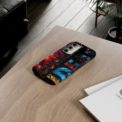 Vibrant Phone Case: 'CONNECT IDEAS' Design for Protection and Style