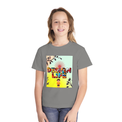 Youth Midweight Tee | Colorful Graphic Design