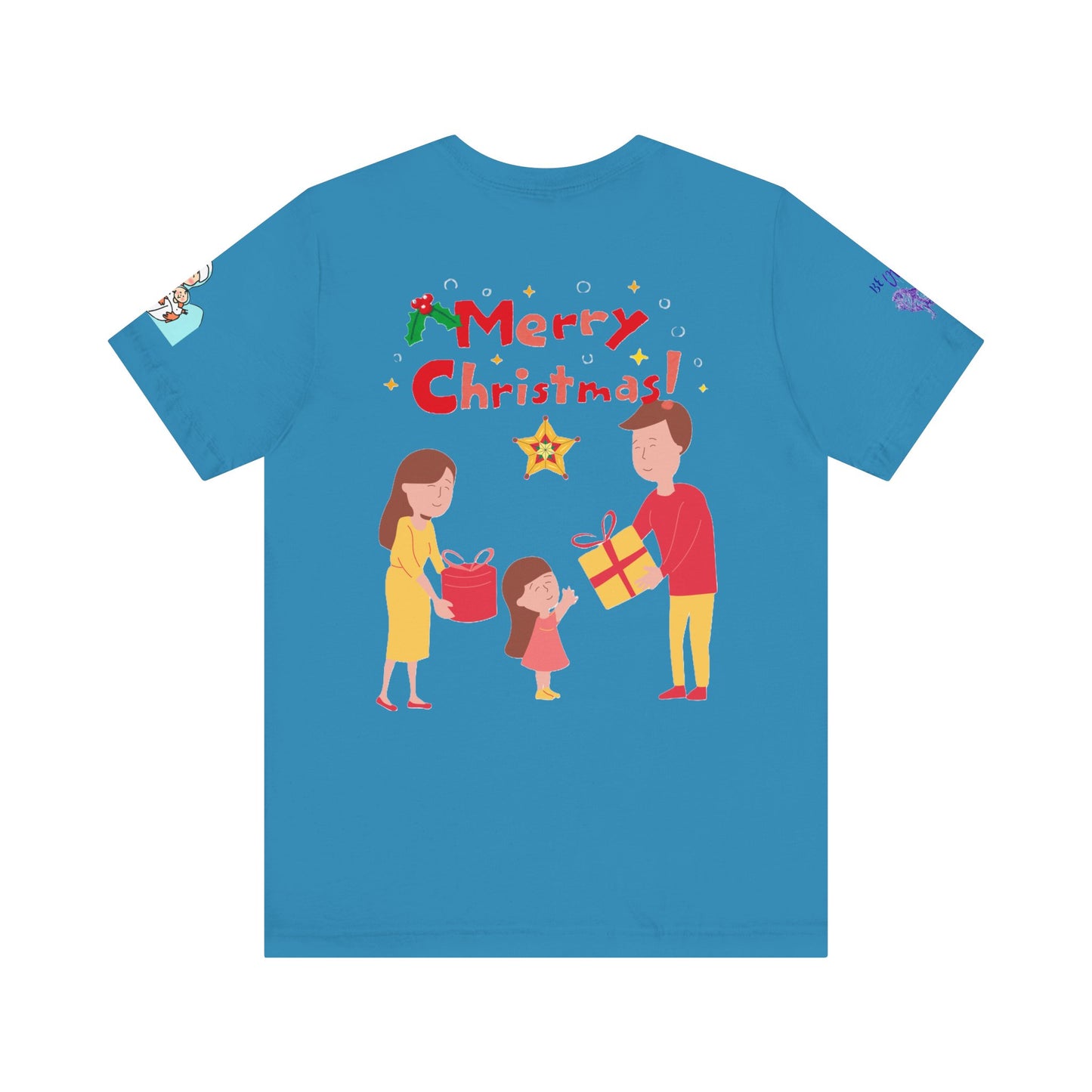 Merry Christmas Unisex Tee | Unique Graphic for Holiday by Artify Wear, OZAN Digital