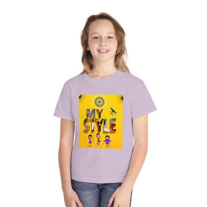 Youth Midweight Tee | Colorful Graphic Design