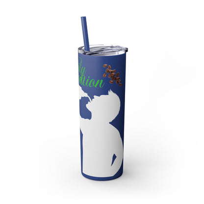 Skinny Tumbler with Straw, 20oz | Aesthetic Graphic Design