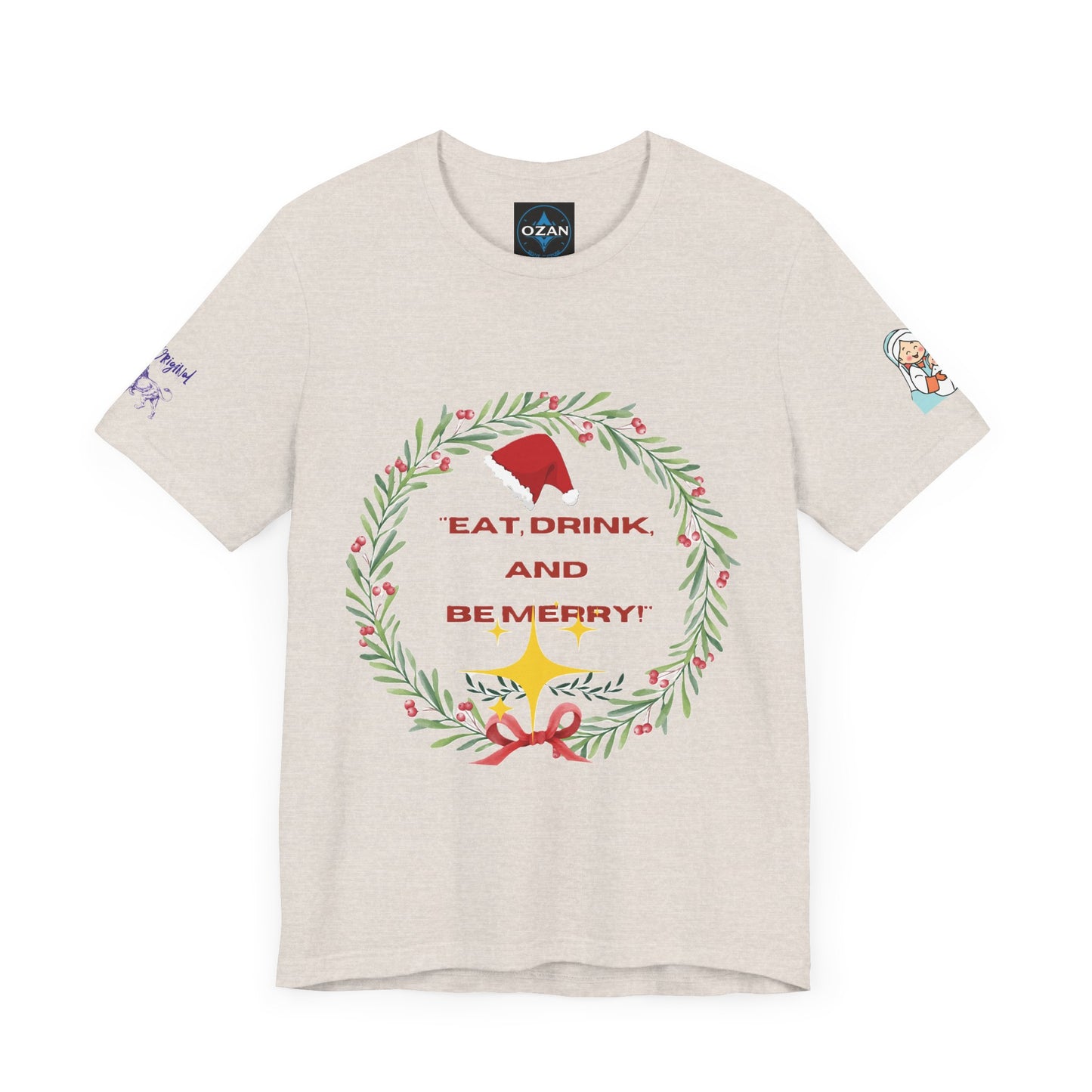 Merry Christmas Unisex Tee | Unique Graphic for Holiday by Artify Wear,  OZAN Digital