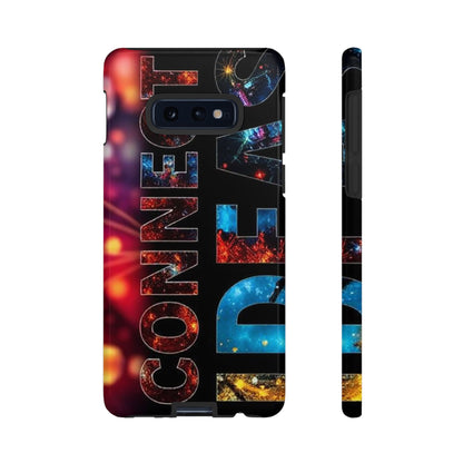 Vibrant Phone Case: 'CONNECT IDEAS' Design for Protection and Style