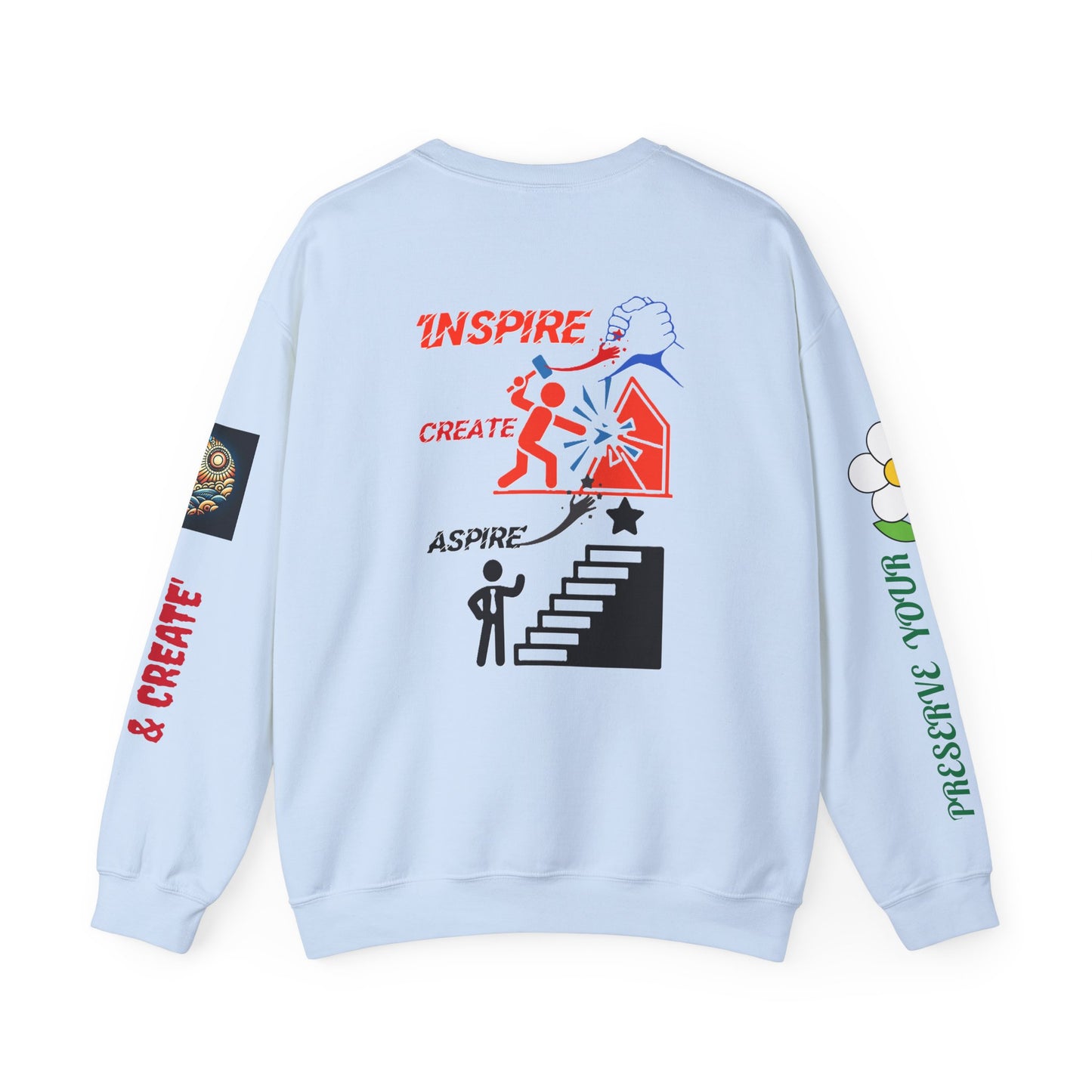 Unisex Heavy Blend™ Crewneck Sweatshirt | Youth Inspiring Graphic Design