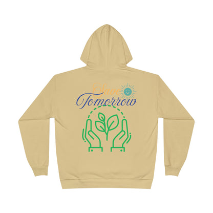 Sustainable Unisex Pullover Hoodie | 'Think Eco, Save Tomorrow' Eco-Friendly Design