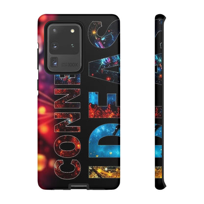 Vibrant Phone Case: 'CONNECT IDEAS' Design for Protection and Style